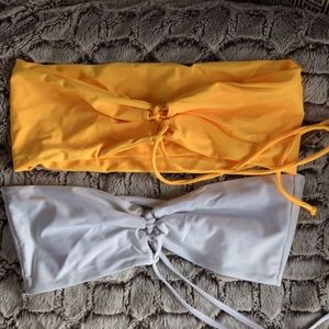 NWOT strapless swimsuit top bundle